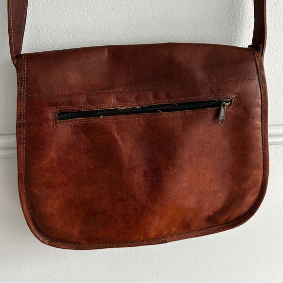 LEATHER SATCHEL - Picture 3 of 9